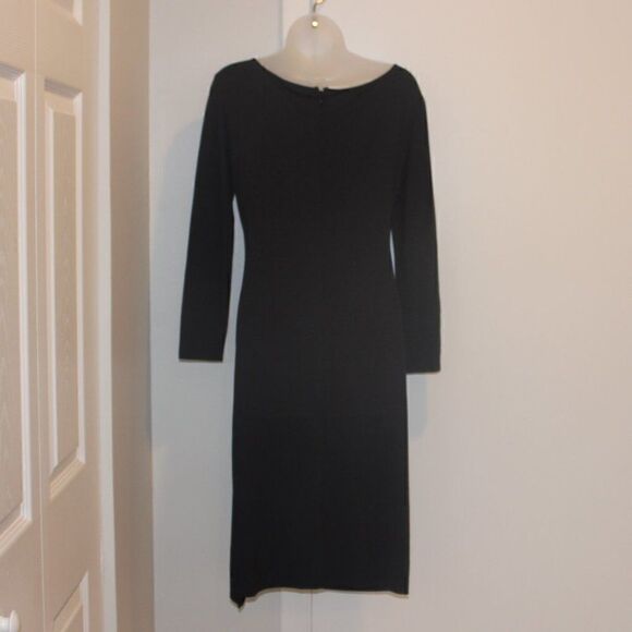 Genny Black Long Sleeve  Dress Women Size 8 - Picture 10 of 13